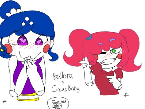 Circus Baby x Ballora (Ballora and circus baby by MelissaPeach on DeviantArt