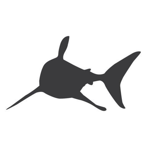 Shark fin tail silhouette - Transparent PNG & SVG vector file