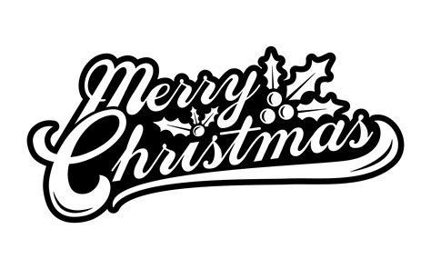 Merry Christmas text font graphic 552706 Vector Art at Vecteezy