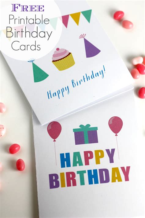 Free Printable Blank Birthday Cards | Catch My Party