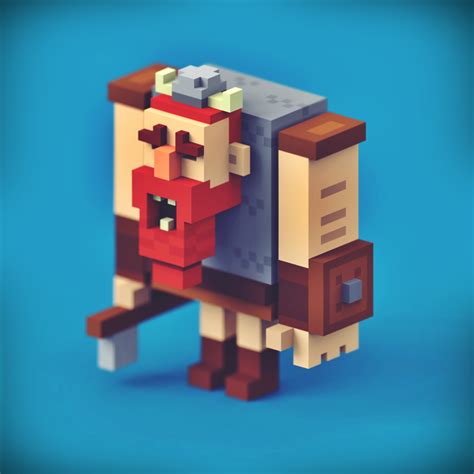 Wioletta Orłowska — Muscled voxel :D Voxel characters made just for... | Pixel art characters ...