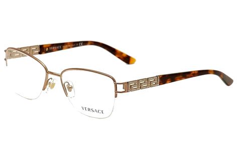 Versace Women's Eyeglasses VE1220B VE/1220/B Semi-Rim Optical Frame