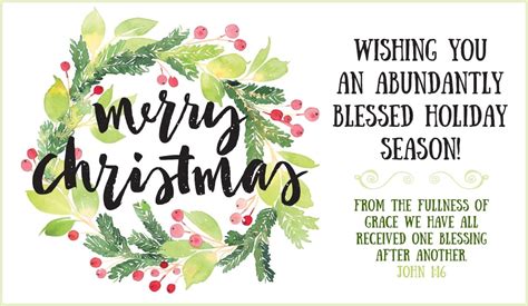 Merry Christmas - Abundantly Blessed eCard - Free Christmas Cards Online