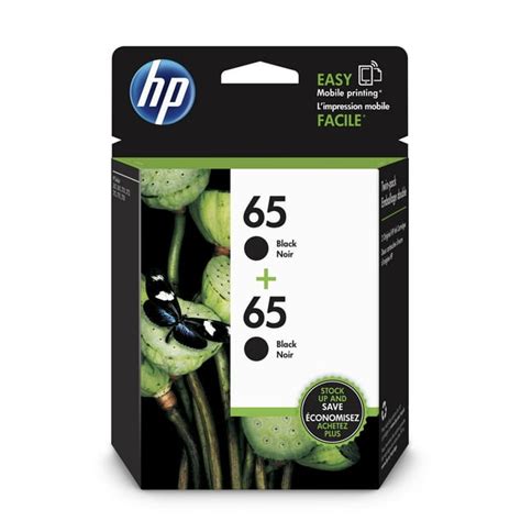 HP 65 Ink Cartridges - Black, 2 Cartridges (1VU22AN) - Walmart.com - Walmart.com