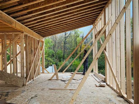 Back40House Shed Roof Framing Progress - WERK | Building Modern