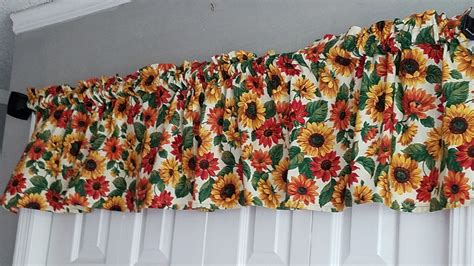 Sunflower Curtains Kitchen Curtains Sun Room Curtains - Etsy