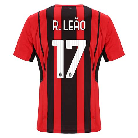 R. LEÃO #17 AC Milan Home Soccer Jersey 2021/22 | Gogoalshop