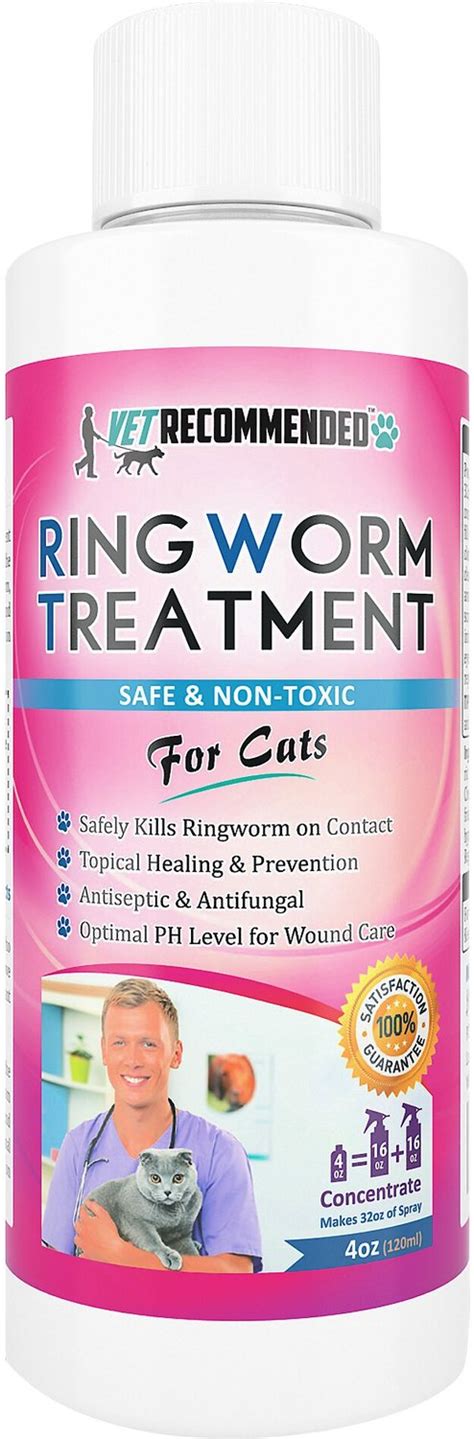 VET RECOMMENDED Cat Ringworm Treatment Concentrate, 4-oz bottle - Chewy.com