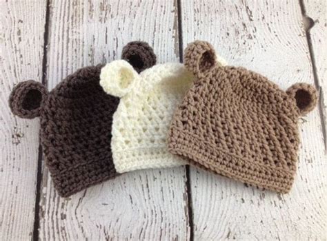 Baby Boy Hat Baby Girl Hat Baby Bear Hat Crochet Baby Bear