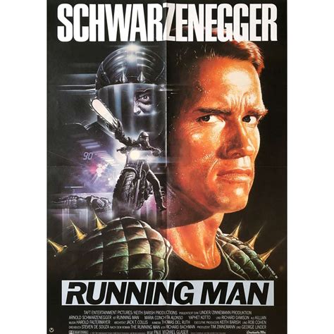 THE RUNNING MAN German Movie Poster - 23x33 in. - 1987