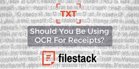 Should You Be Using OCR For Receipts?