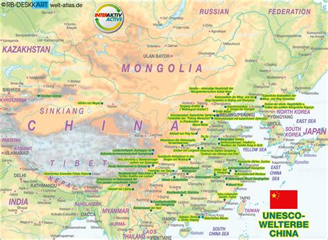 Unesco World Heritage Sites China Map