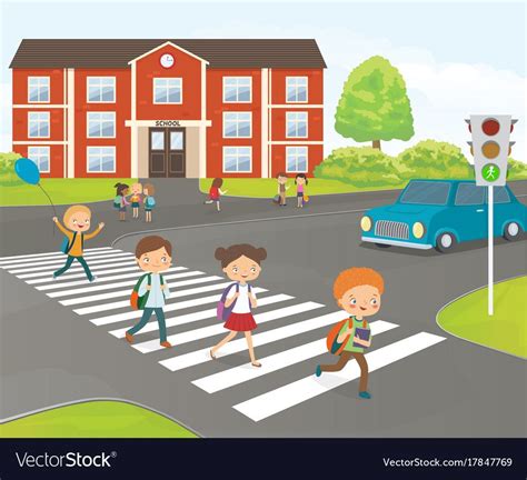 39+ Children Crossing The Road Clipart Pics | Prayerbibs