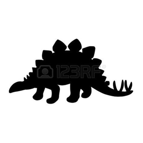 STEGOSAURUS SILHOUETTE CLIPART - 13px Image #9