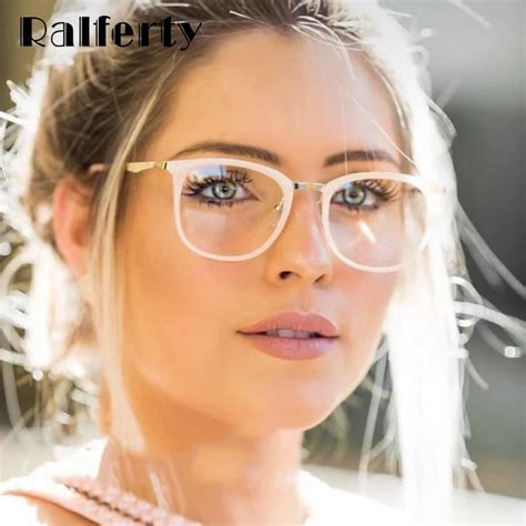 Ralferty Glasses Frame Women Clear Eyeglasses Frames For Glasses F92128 | Womens glasses frames ...