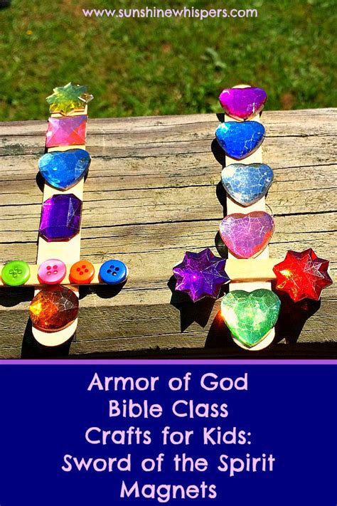 Armor of God Bible Class Crafts for Kids: Sword of the Spirit Magnets - Sunshine Whispers