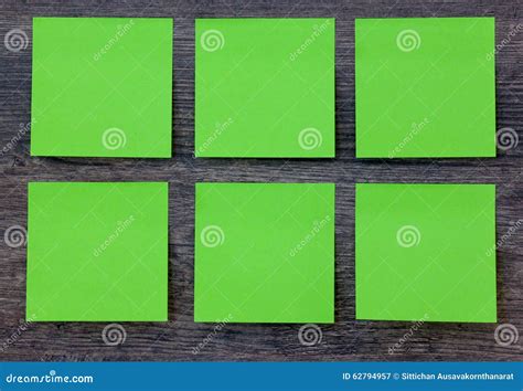 Green Post it Notes on the Wood Background Stock Image - Image of notes, paper: 62794957