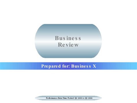 Business Review Basic Example