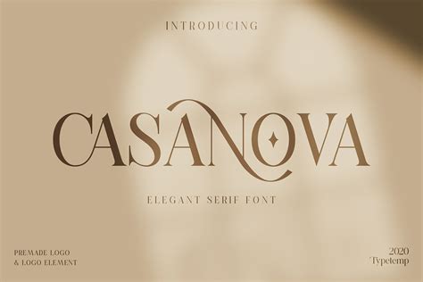 Casanova Elegant Serif Font - Dafont Free