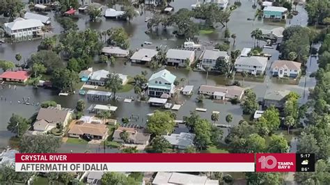 Bird's-eye view of storm surge in Crystal River following Hurricane Idalia | wtsp.com