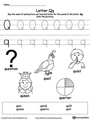 15 Educative Letter Q Worksheets - Kitty Baby Love