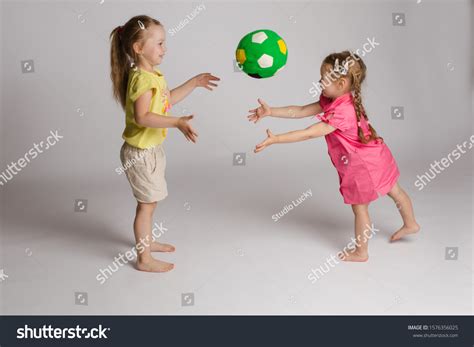 Ccheerful Kids Throwing Catching Ball Concept Stock Photo 1576356025 | Shutterstock