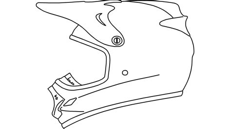 Cartoon Bike Helmet Drawing