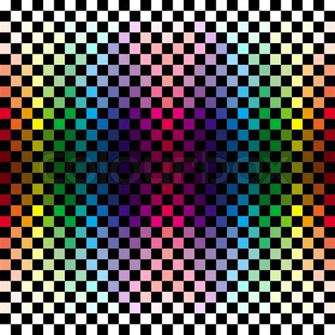 Abstract colorful checkered background | Stock image | Colourbox