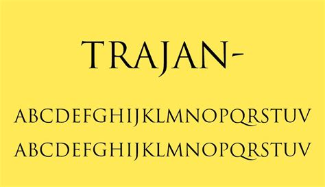 Trajan-Regular free font