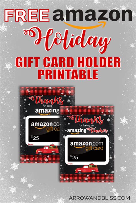 Amazon gift card envelopes free printable download – Artofit