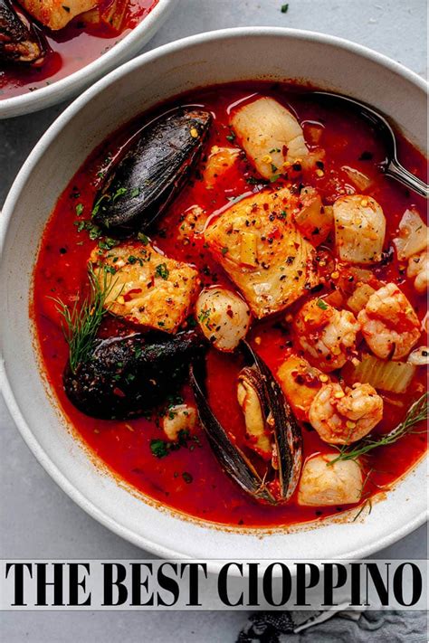 Italian Seafood Stew Recipe (Cioppino) - Platings + Pairings