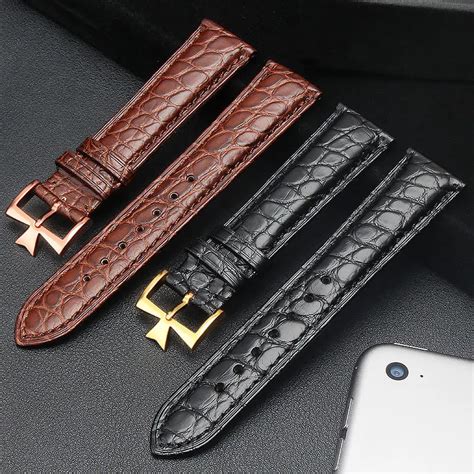 Real Alligator Watch Strap Genuine Leather Watch Bands For Men Or Women Watch Accessories 22mm ...