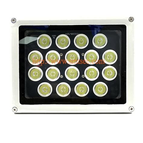 Infrared Illuminator, 850nm 18 Leds 45 Degree Wide Angle IR Illuminator for Night Vision ...