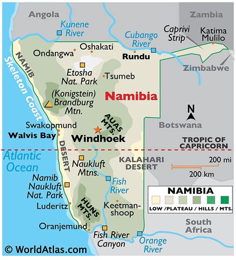 Namibia Maps & Facts - World Atlas