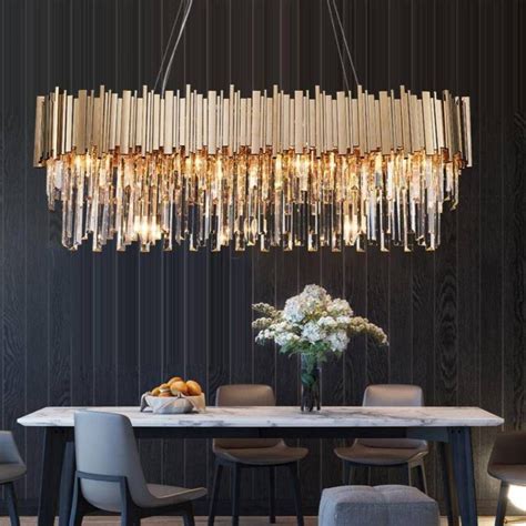 Gio Crystal Dining Room Chandelier | Hanging light fixtures dining room, Crystal chandelier ...