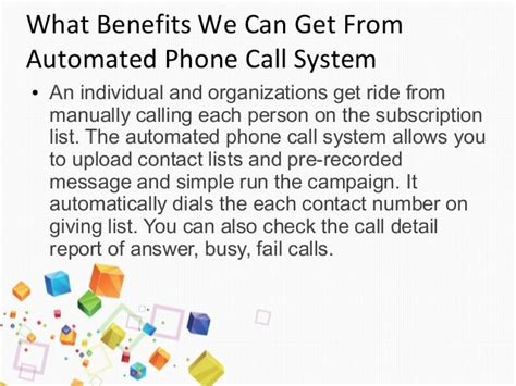 Benefits Of Automated Phone Call System