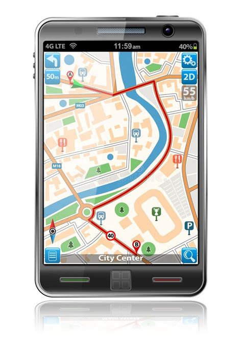 Smart Phone With GPS Navigation Application Stock Images - Image: 23837084