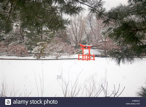 Winter Brooklyn Botanic Garden Japanese Stock Photo - Alamy