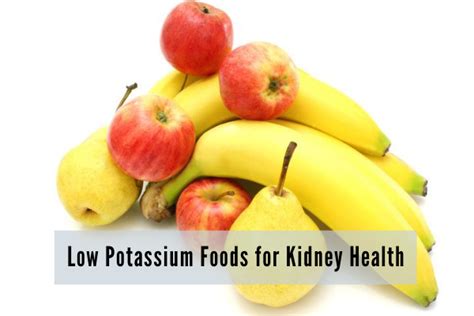 Low Potassium Foods