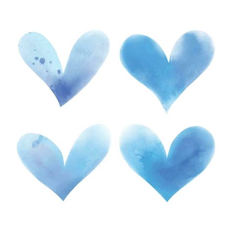 Blue heart collection vector valentine's day edition 36251230 Vector Art at Vecteezy