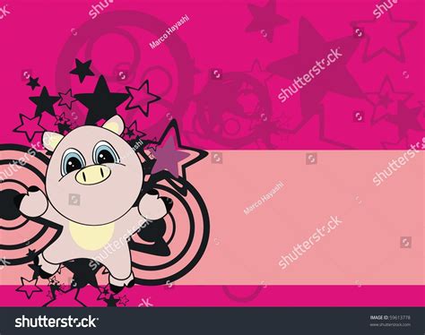 Pig Baby Cartoon Background Vector Format Stock Vector (Royalty Free) 59613778 | Shutterstock