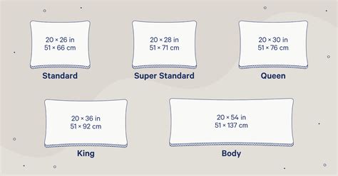 Pillow Sizes Chart: A Guide to Every Type of Bed | Casper