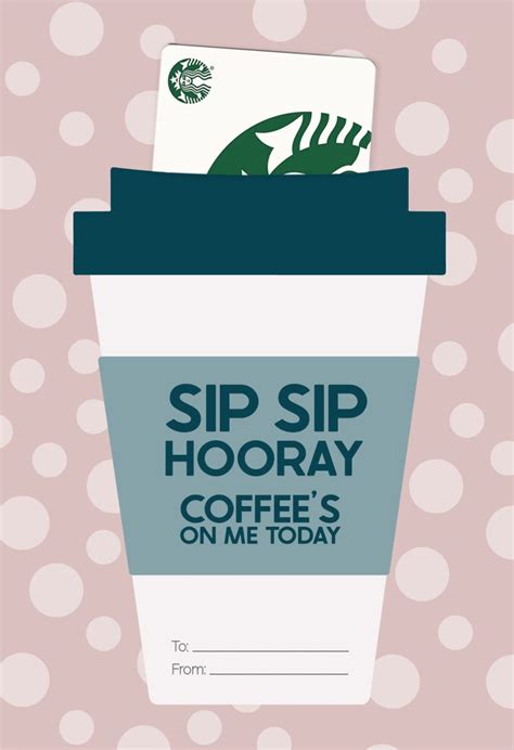 Printable Starbucks Gift Cards