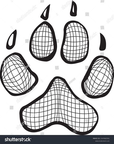 Tiger Footprint Vector Drawing 3d Stock Vector (Royalty Free) 2147662501 | Shutterstock