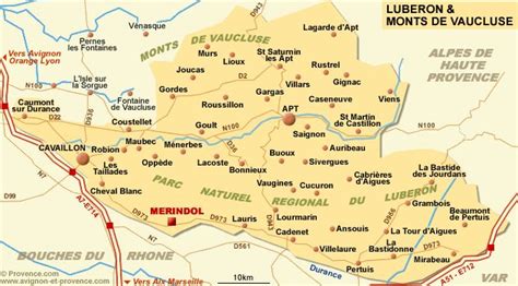 Luberon France Map