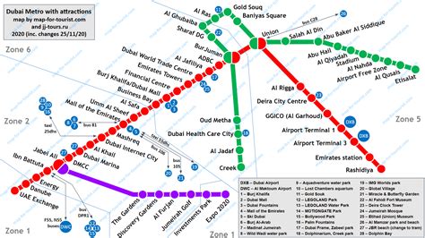 Dubai Metro Map With Tourist Attractions | Images and Photos finder