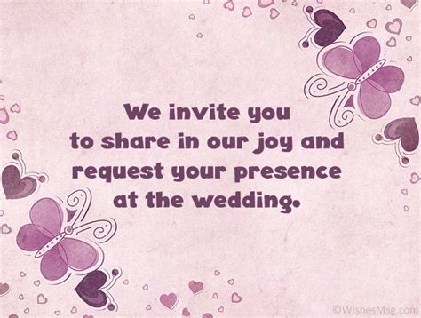 Marriage Invitation Quotes To Invite Friends