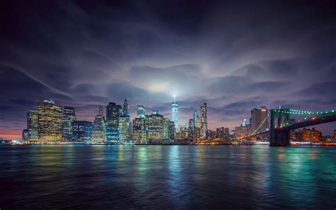 Large Nyc Skyline At Night