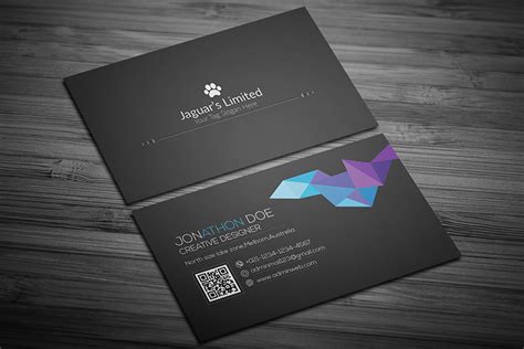 Minimalist Black Business Card Design Graphic by CraftFog · Creative Fabrica