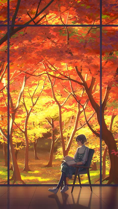 Autumn Anime Mobile Wallpapers - Wallpaper Cave